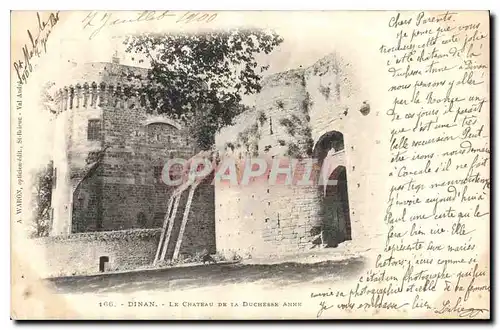 Cartes postales Dinan Le Chateau de la Duchesse Anne