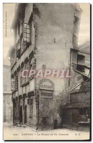 Ansichtskarte AK Rennes La Maison de Du Gueselin