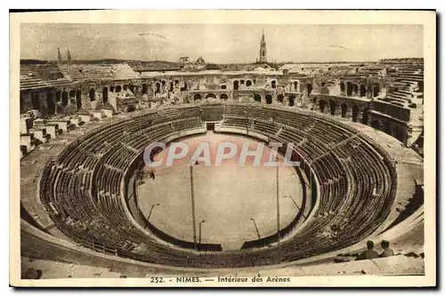 Cartes postales Nimes Interieur des Arenes