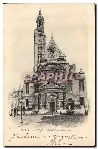 Cartes postales Paris L'Eglise Saint Etienne du Mont