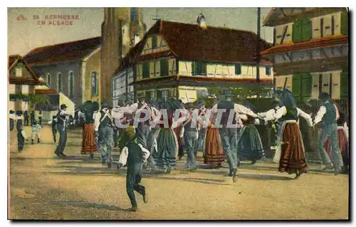 Cartes postales Kermesse en Alsace Folklore