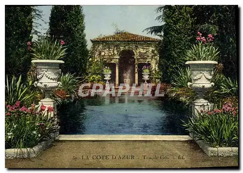 Cartes postales La Cote d'Azur Temple Grec