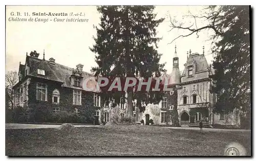 Cartes postales Saint Avertin Chateau de Cange Cour interieure