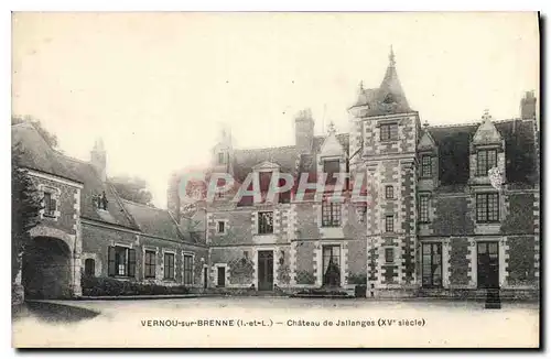 Cartes postales Vernou sur Brenne Chateau de Jallanges
