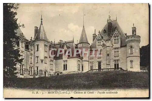 Cartes postales Monts L et L Chateau de Cande Facade occidentale