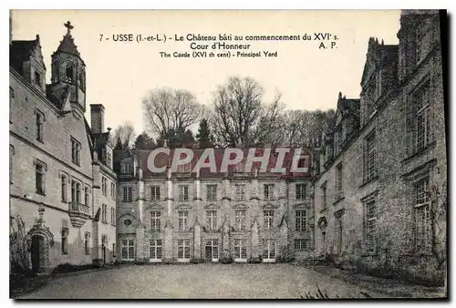 Ansichtskarte AK Usse I et L Le Chateau bati au commencement du XVI Cour d'Honneur