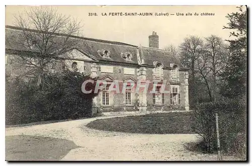 Cartes postales La Ferte Saint Aubin Loiret Une aile du chateau