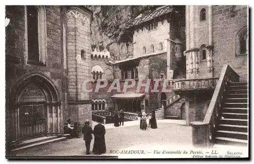 Cartes postales Roc Amadour Vue d'ensemble du Parvis