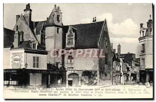 Cartes postales Vendome L et C Ancien Hotel du Gouvernour