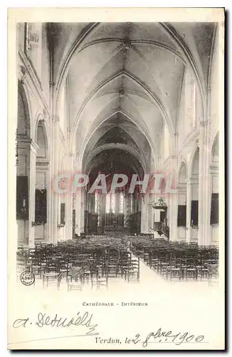 Cartes postales Verdun Cathedrale Interieur