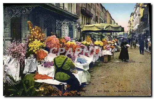 Cartes postales Nice Le Marche aux Fleurs