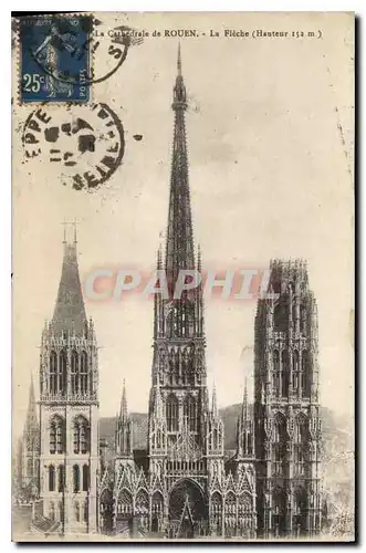 Cartes postales Cathedrale de Rouen La Fleche