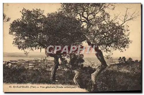 Cartes postales St Raphael Var Vue generale Etude artistique