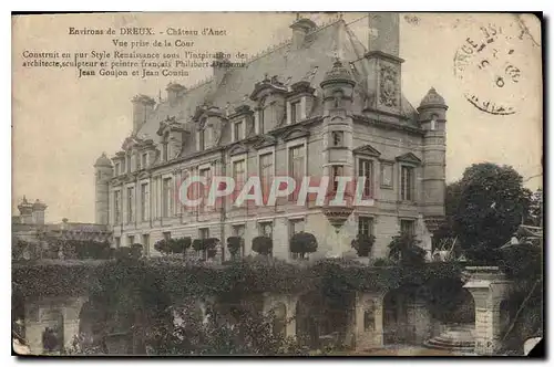 Cartes postales Environs de Dreux Chateau d'Anet Vue prise de la Cour