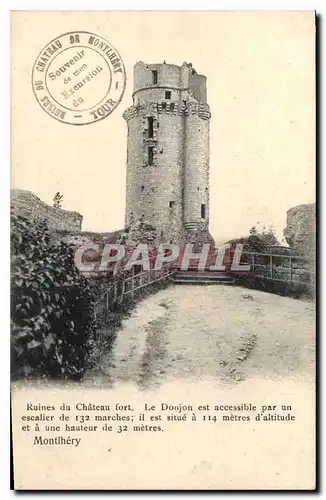 Ansichtskarte AK Ruines du Chateau dort Montlhery