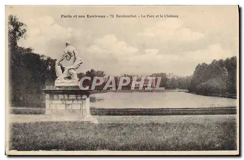 Ansichtskarte AK Paris et ses Environs Rambouillet Le Parc et le Chateau