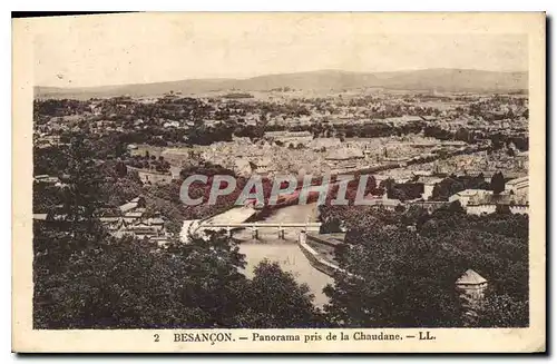 Cartes postales Besancon Panorama pris de la Chaudane