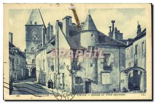 Cartes postales Avallon Maison de XV Siecle