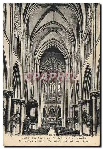 Ansichtskarte AK Dieppe Eglise Saint Jacques la Nef cote du Choeur