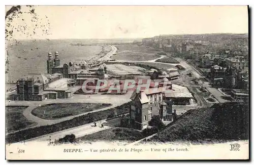 Ansichtskarte AK Dieppe Vue generale de la Plage