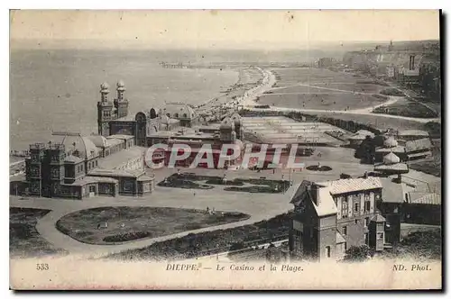 Cartes postales Dieppe Le Casino et la Plage