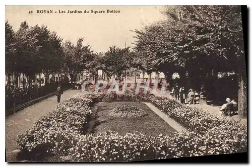 Cartes postales Royan Les Jardins du Square Botton