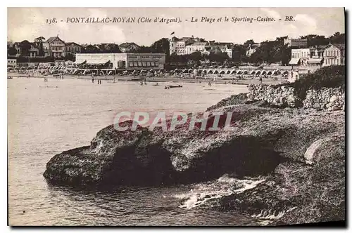 Ansichtskarte AK Pontaillac Royan Cote d'Argent La Plage et le Sporting Casino