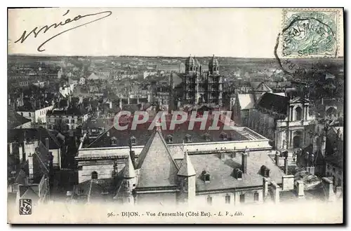 Cartes postales Dijon vue d'ensemble Cote Est