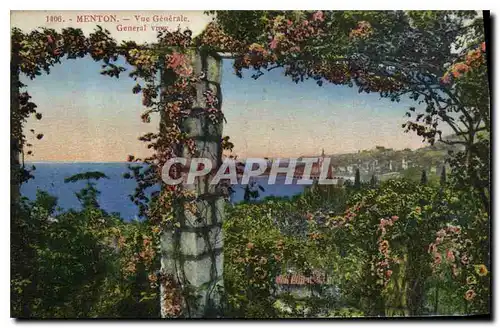 Cartes postales Menton vue generale