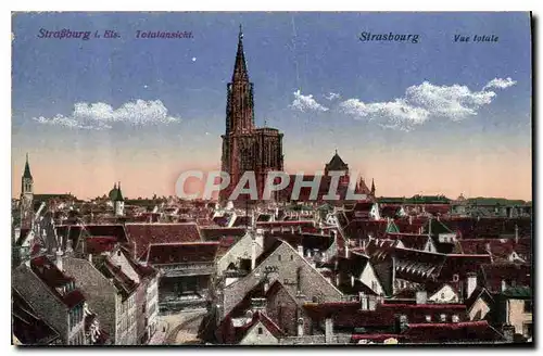 Cartes postales Strasbourg vue totale