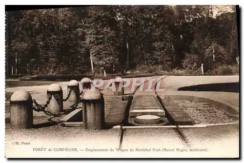 Ansichtskarte AK Foret de Compiegne Emplacement du Wago du Marechal Foch Marcel Mages architecte