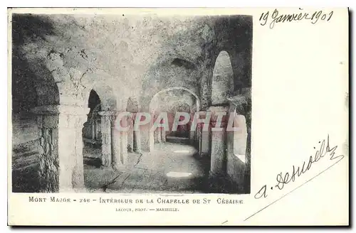 Cartes postales Mont Major Interieur de la Chapelle de St Cesaire