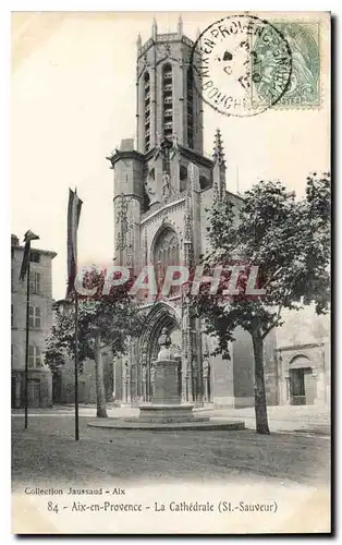 Ansichtskarte AK Aix en Provence la Cathedrale St Sauveur