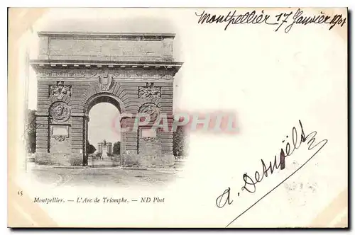 Cartes postales Montpellier l'Arc de Triomphe