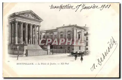 Cartes postales Montpellier le palais de justice