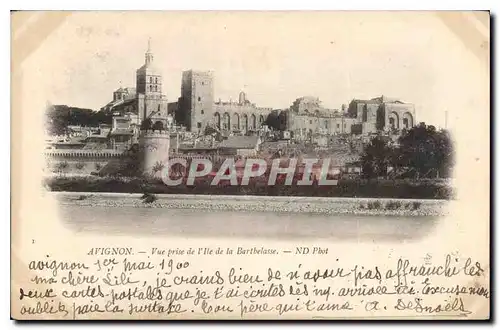 Cartes postales Avignon Vue prise de l'Ile de la Barthelasse