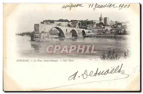 Cartes postales Avignon Le Pont Saint Benezet