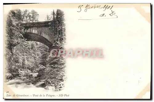 Ansichtskarte AK Env de Gerardmer Pont de la Vologne