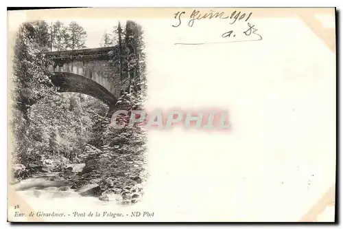 Cartes postales Env de Gerardmer Pont de la Vologne