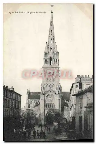 Ansichtskarte AK Brest L'eglise St Martin