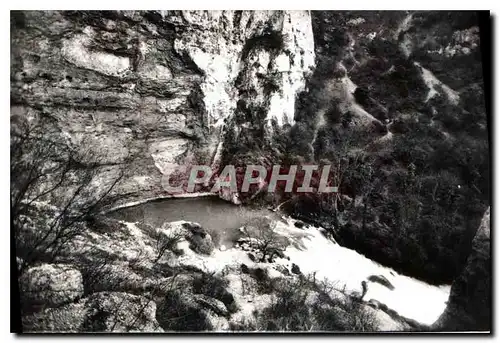 Moderne Karte Fontaine de Vaucluse Vaucluse Naissance de la Source hautes eaux