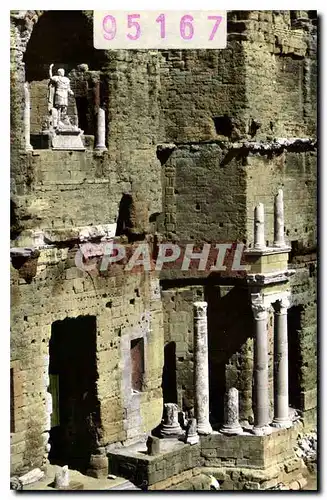 Cartes postales moderne Orange Vaucluse Le Theatre Antoque Le Grand Mur et statue de l'empereur Auguste