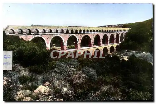 Cartes postales moderne Le Pont du Gard Gard Aqueduc romain construit avant l'ere chretienne sur l'ordre d'Agrippa pour