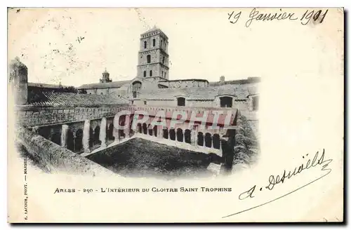 Ansichtskarte AK Arles L'Interieur du Cloitre Saint Trophine