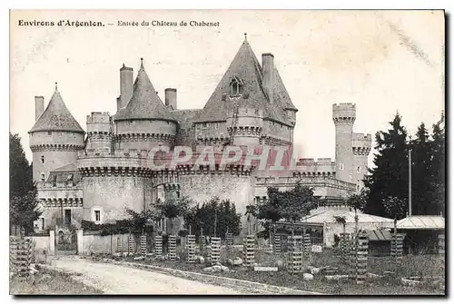 Cartes postales Environs d'Argenton Entree du Chateau de Chabenet