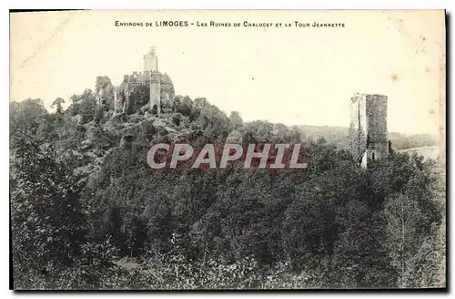 Ansichtskarte AK Environs de Limoges les Ruines de chalucet et la Tour Jeannette