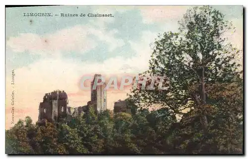 Cartes postales Limousin Ruines de Chalusset