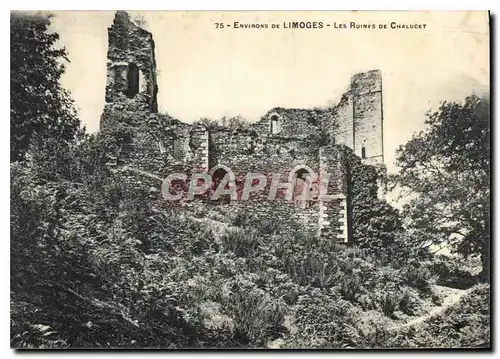 Cartes postales Environs de Limoges les Ruines de Chalucet