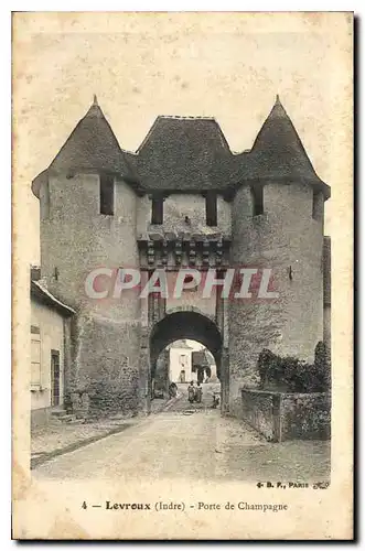 Cartes postales Levroux Indre Porte de Champagne