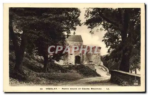 Cartes postales Vezelay Porte Neuve et Cours Bouveau